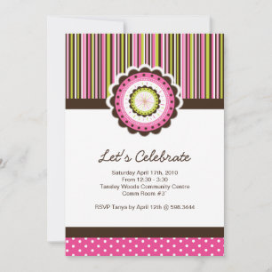 Invitation lunatique de fête d'anniversaire