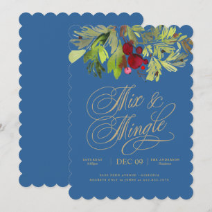 Invitation lunatique de fête de vacances
