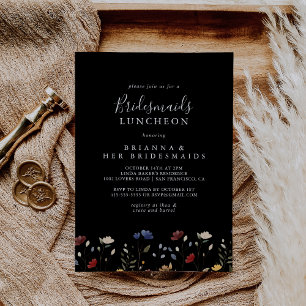 Invitation Luncheon de demoiselles d'honneur aux fleurs sauva