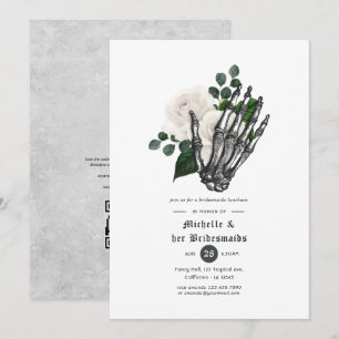 Invitation Luncheon de demoiselles d'honneur gothique floral 