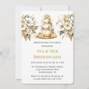 Invitation Luncheon d'honneur de l'église White and Gold