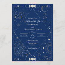 Lune céleste soleil étoiles constellations mariage