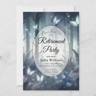 Invitation Lune des ailes et la fête magique de la retraite d