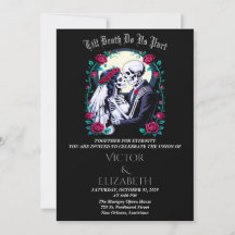 Lune Gothique Jusqu'à la mort Squelette Rose Maria