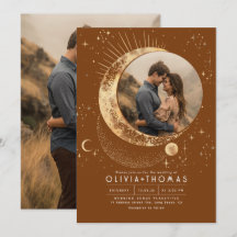 Lune mystique céleste Starry Mariage de nuit Photo