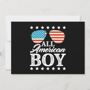 Invitation Lunettes de soleil All American Boy 4 juillet USA 