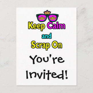 Invitation Lunettes de soleil couronne Hipster Gardez votre c