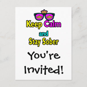 Invitation Lunettes de soleil Parody Crown Gardez votre calme