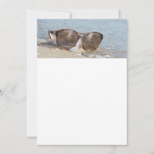 Invitation Lunettes de soleil sur la plage