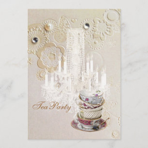 Invitation lustre de champagne paris nuptiale douche thé