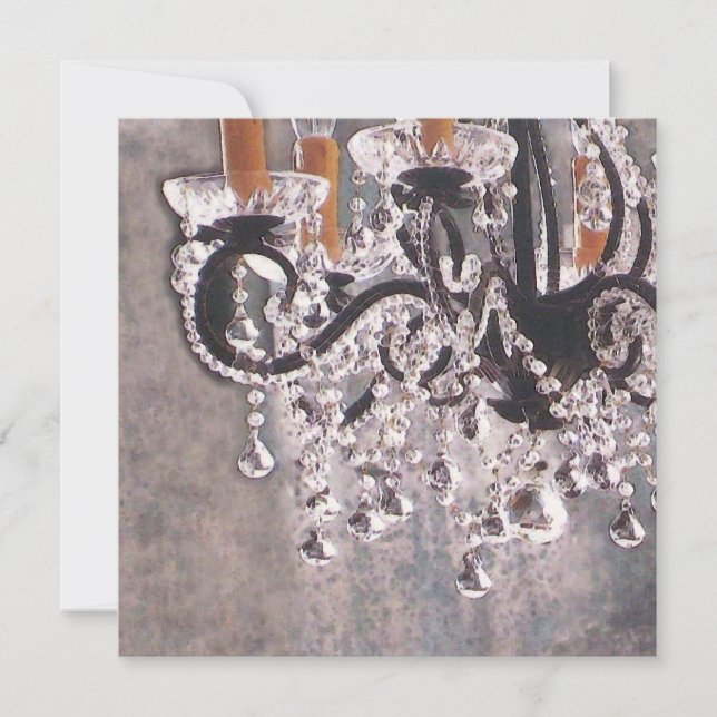 Invitation Lustre Park Avenue ~ Invitation/RSVP 5.25x5.25 (Devant)