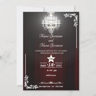 Invitation Lustre-rideau de théâtre
