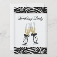Lustre Zèbre Anniversaire Femme Zèbre Fête d'Anniv