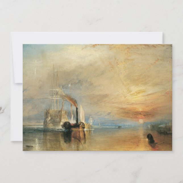 Invitation Lutter contre le Téméraire par Joseph Turner, Art  (Devant)