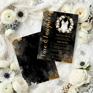 Invitation Lux Gold Orchid Bridal Lingerie Shower TMF26