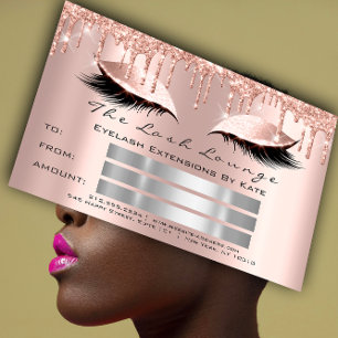 Invitation Lux Lashes Gris Spark Gold Maquillage certificat c