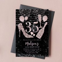 Luxe 35e anniversaire Rose Gold & Black Parties sc