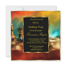 Luxe 50e Anniversaire Party Gold Black multicolore
