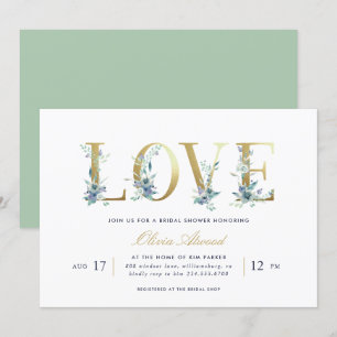 Invitation Luxe Floral Bridal Showeuse