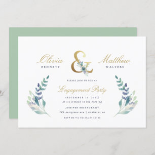 Invitation Luxe Floral Engagement Party
