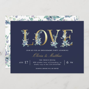 Invitation Luxe Floral Engagement Party