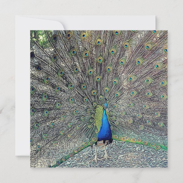 Invitation Luxe : Perlez le miroitement 5,25" x 5,25" (Devant)