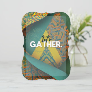 Invitation Luxe Sophistiqué Africain Asiatique Caribéen