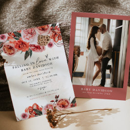 Invitation LYRA Bohemian Fall Floral Baby shower