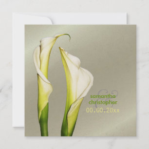 Invitation Lys de Calla/Invitations de mariage