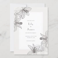 Lys floraux illustrés classiques Enregistrer la da