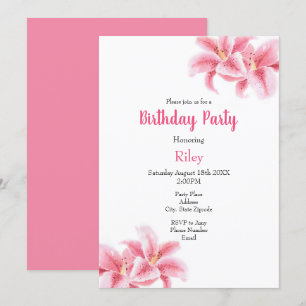 Invitation Lys Stargazer Rose