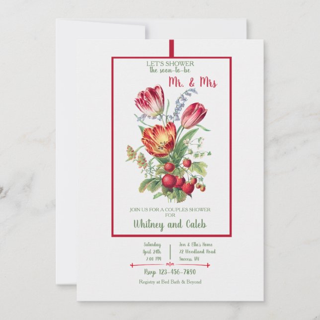 Invitation M. et Mme Couples Douche (Devant)