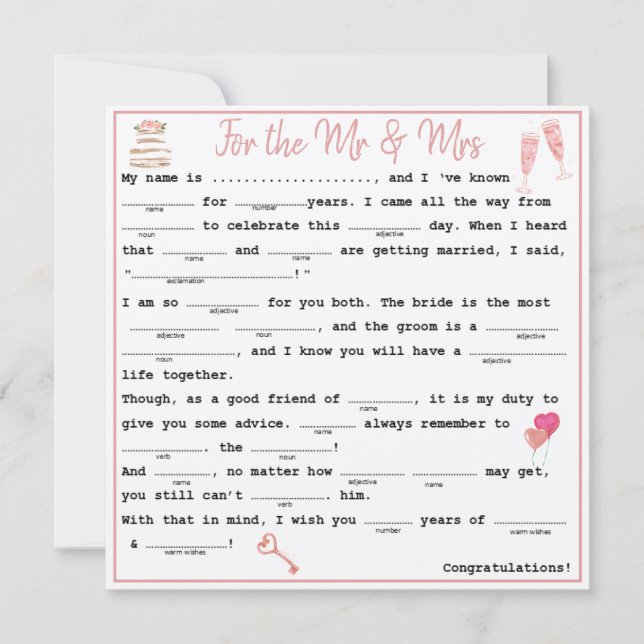 Invitation M. & Mme Guest libs (Devant)