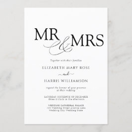 Invitation M. & MRS Mariage