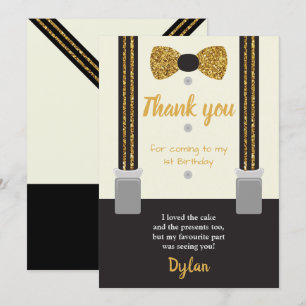 Invitation M. Onederful or et noir arc cravate