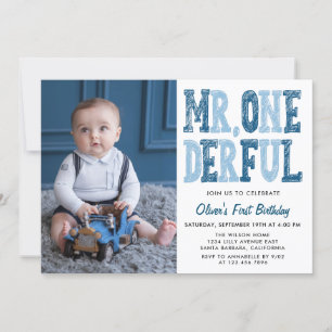 Invitation M. Onederful Premier anniversaire Photo 