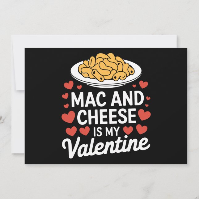 Invitation Mac Et Fromage Valentine Mac n Cheese Lover Cadeau (Devant)