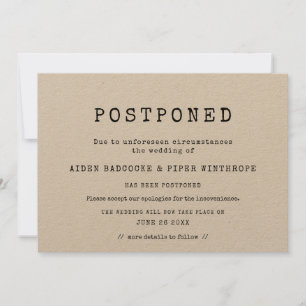 Invitation machine à écrire minimaliste simple mariage différ