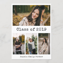 Invitation Machine à écrire simple | Parti de fin d'études 4