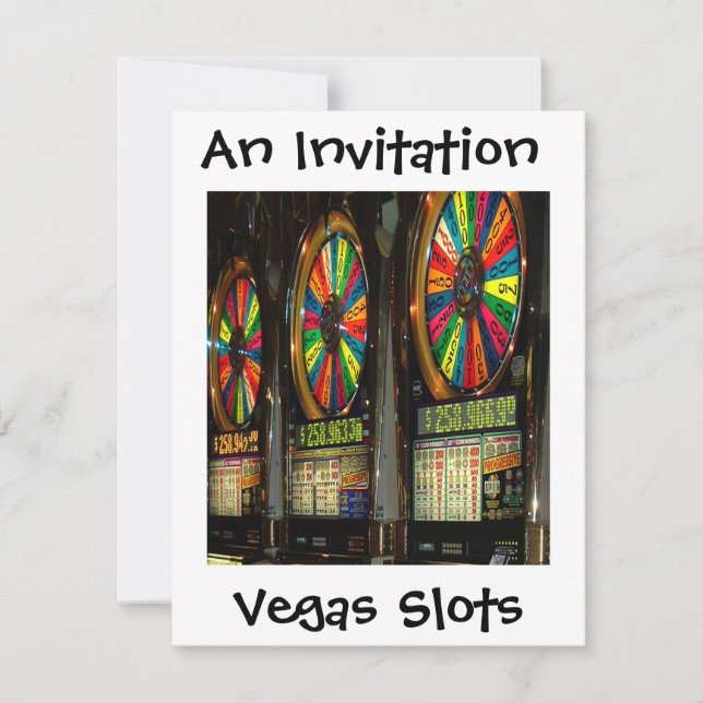 Invitation Machines à sous de Vegas (Devant)