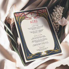 Invitation Mackintosh Trees in Bloom Vintage Wedding Menus
