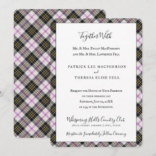 Invitation MacPherson Clan Tartan Scottish Plaid