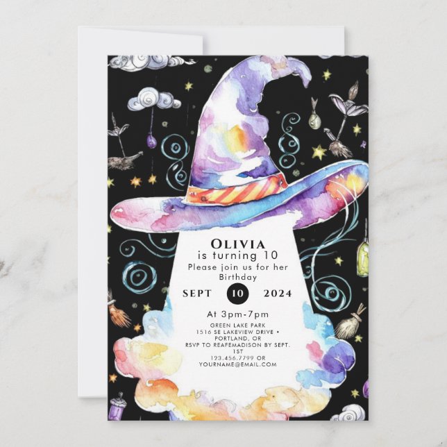 Invitation Magasin de chambre Whimsical Anniversaire (Devant)