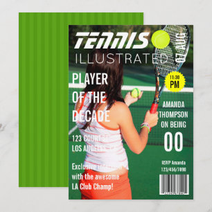 Invitation Magazine Couverture Pic Celebrity Tennis Anniversa