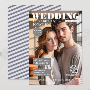 Invitation Magazine de mariage Lavender & Grey Photo