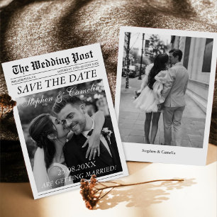 Invitation Magazine Editorial Journal Mariage Enregistrer la