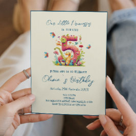 Invitation Magic Fairy Tale 5e anniversaire fête