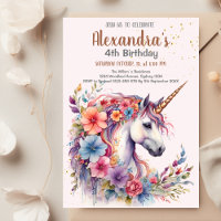 Magic Pastel Unicorn Rainbow Birthday Party