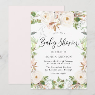 Invitation Magic Wonderland Baby shower vert