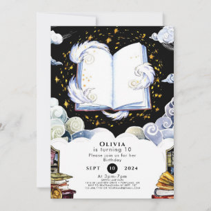 Invitation Magical Boho Children's Storybook Anniversaire
